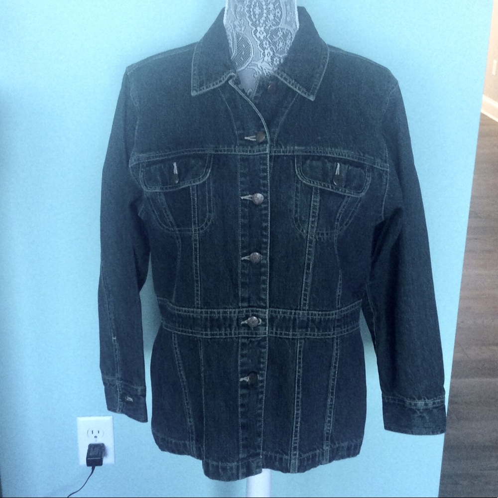 BILL BLASS Vintage Denim Jacket size PL